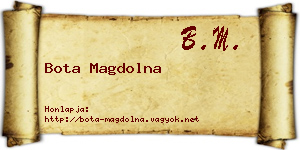 Bota Magdolna névjegykártya